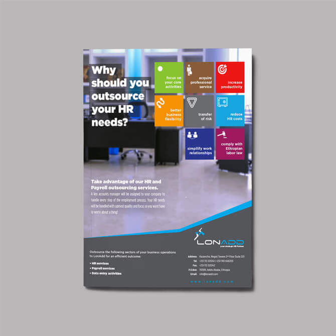 Branding, Website design and development, graphic design, logo design, online campaign, for LonAdd by Resolution Studio